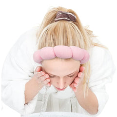 طوق شعر مبطن ناعم زهري