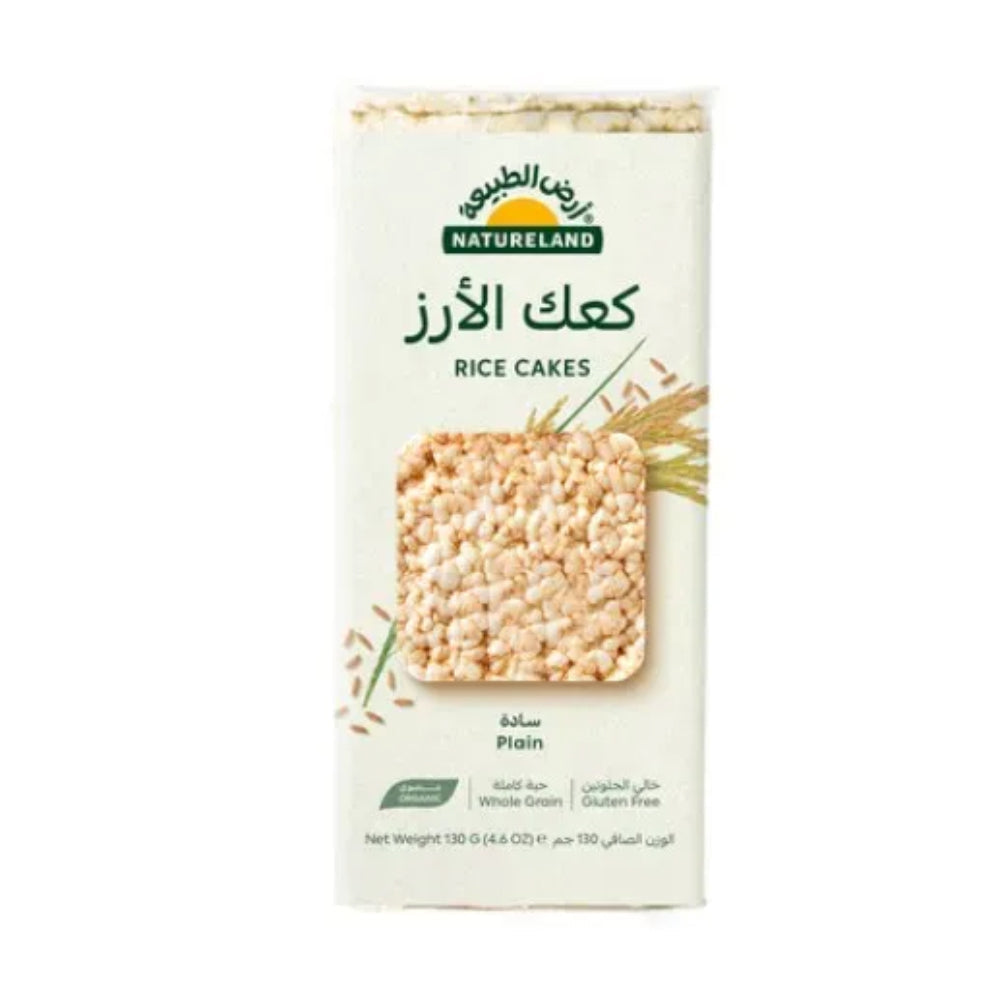 أرض الطبيعة كعك الأرز سادة 130 جم