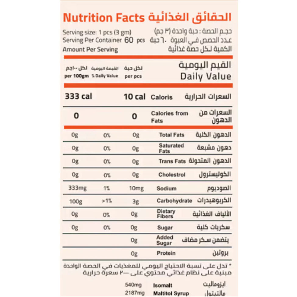 مكمل غذائي بالكركم والزنجبيل 60 قطعة حلوى من ايليمينت