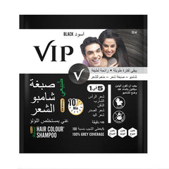 VIP شامبو صبغة شعر اسود طبيعي 20 مل