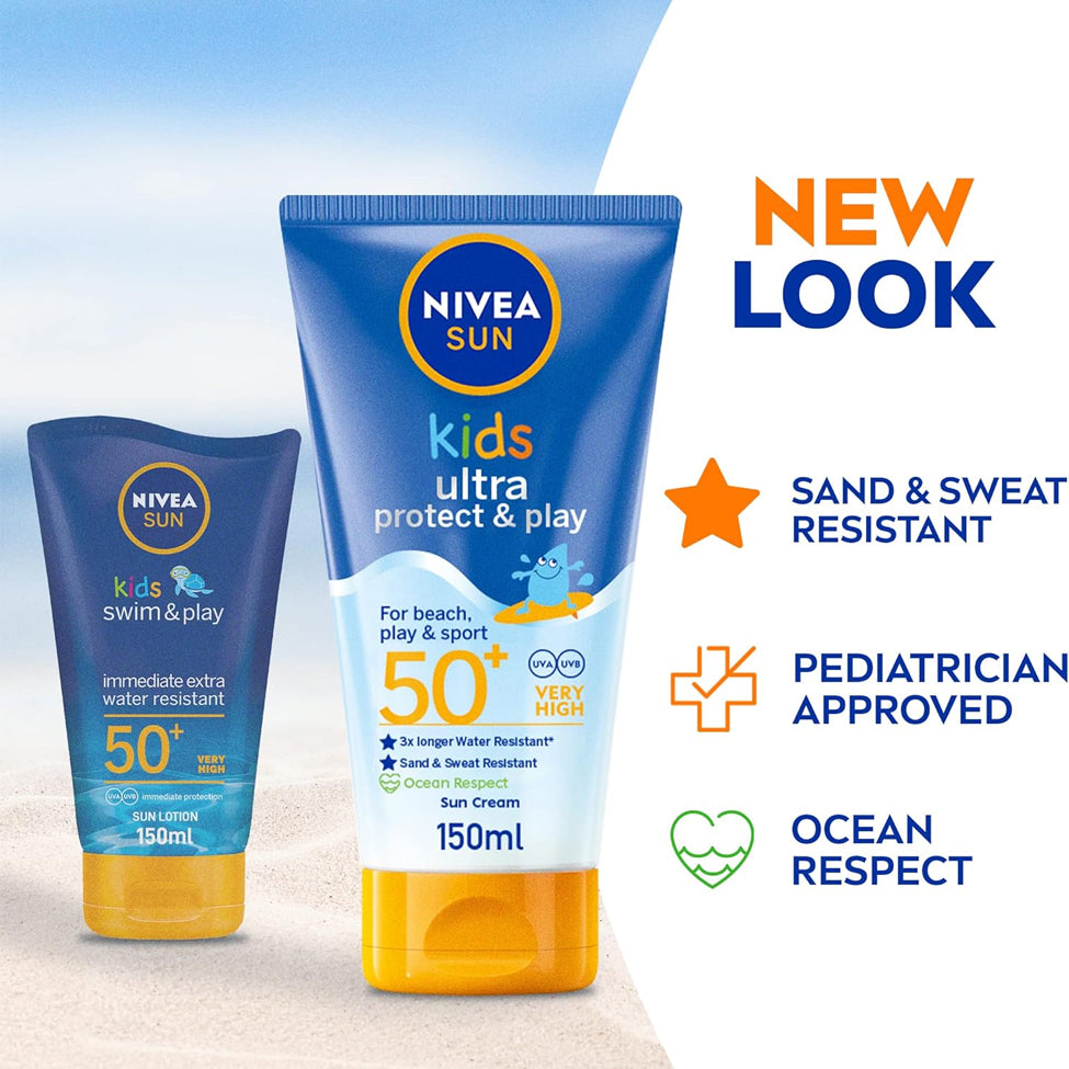 نيفيا لوشن واقي شمس للأطفال الترا SPF 50 حمايه ولعب 150 مل