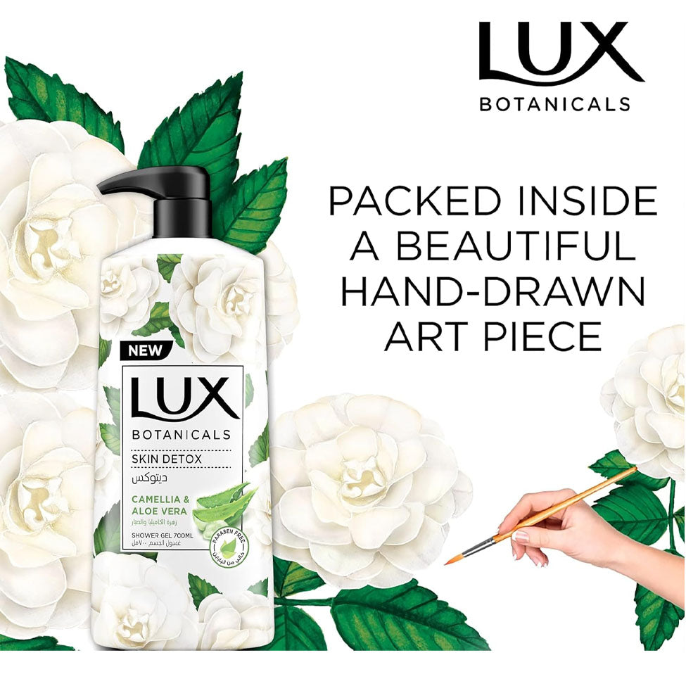 لوكس سائل استحمام بالكاميليا والصبار 500 مل