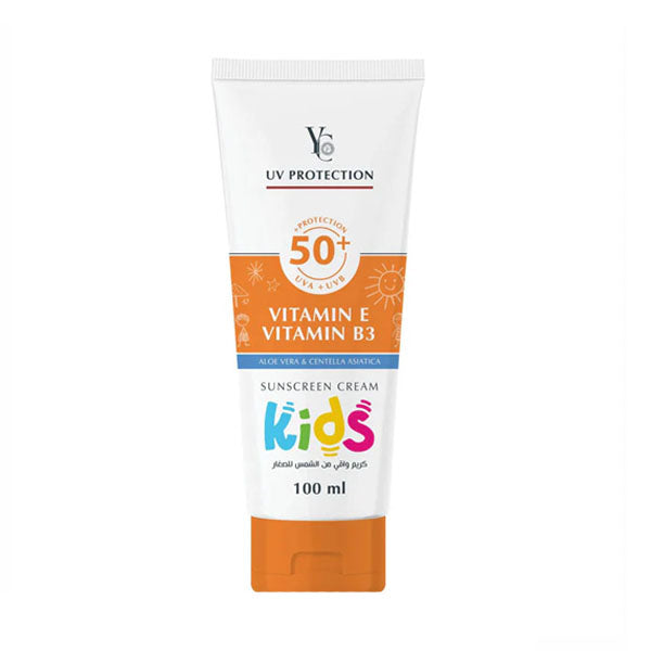 كريم واقي شمس واي سي للأطفال +SPF 50 حماية من الأشعة 100 مل