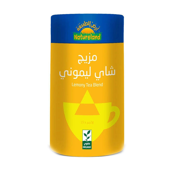 أرض الطبيعة مزیج شاي لیموني عضوي 30 جم