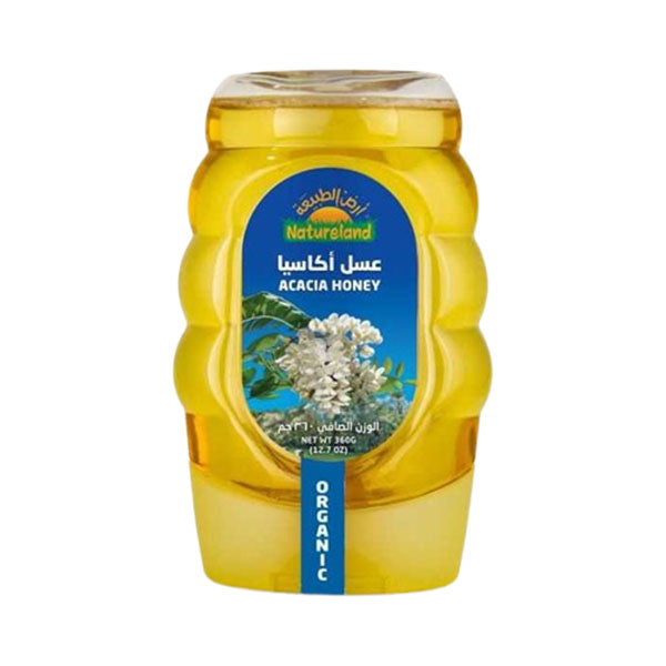 أرض الطبيعة عسل أكاسيا 360 جم