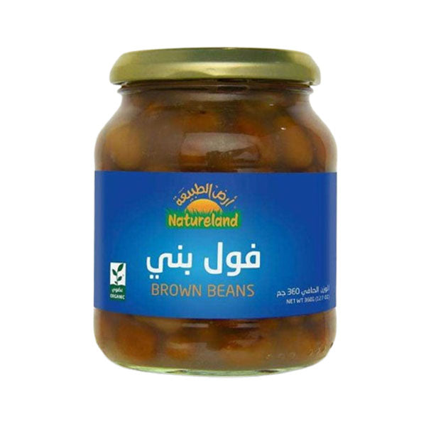 أرض الطبيعة فول بني عضوي 360 جم