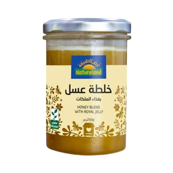 أرض الطبيعة خلطة عسل بغذاء الملكات 250 جم