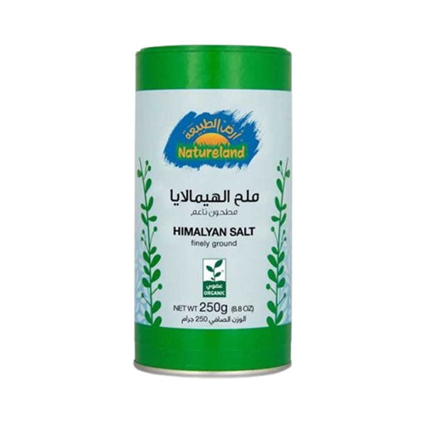 أرض الطبيعة ملح الهيمالايا مطحون ناعم 250 جم