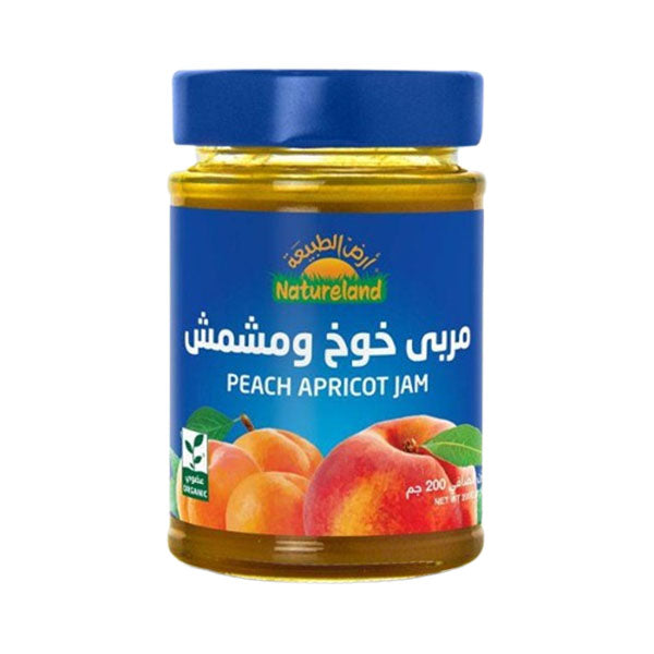 أرض الطبيعة مربى خوخ ومشمش 200 جم