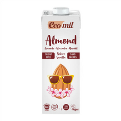 ايكو ميل حليب اللوز بالفانيلا خالي السكر 1 لتر