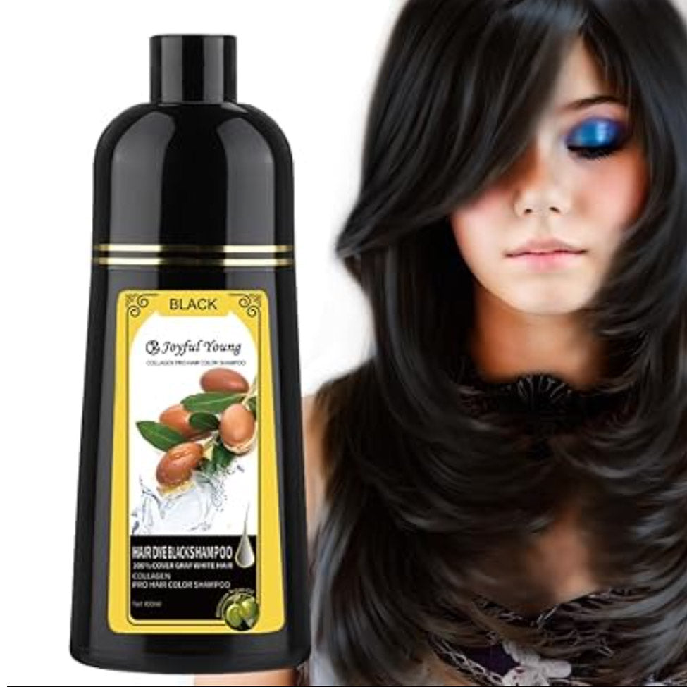جي بي أورجانيك شامبو صبغة أسود بزيت الارجان 400 مل