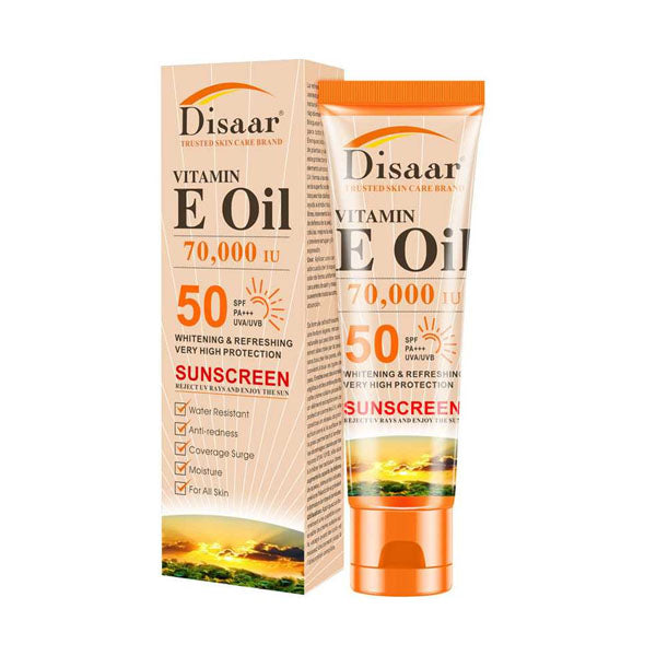ديسار كريم واقي شمس SPF 50 بزيت فيتامين E 70000 وحدة  50 مل