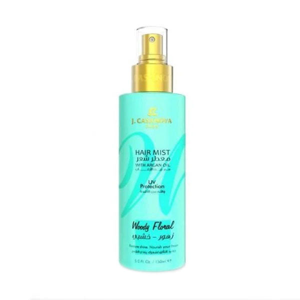 جي كازانوفا معطر شعر مع زيت الأرغان واقي من الأشعة زهور خشبي 150 مل