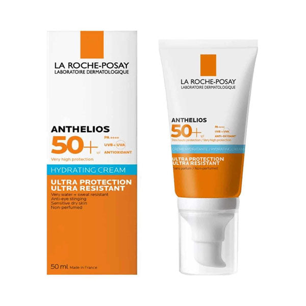 لاروش بوزاي واقي شمس كريم مرطب انثيليوس SPF 50 للبشرة الحساسة 50 مل