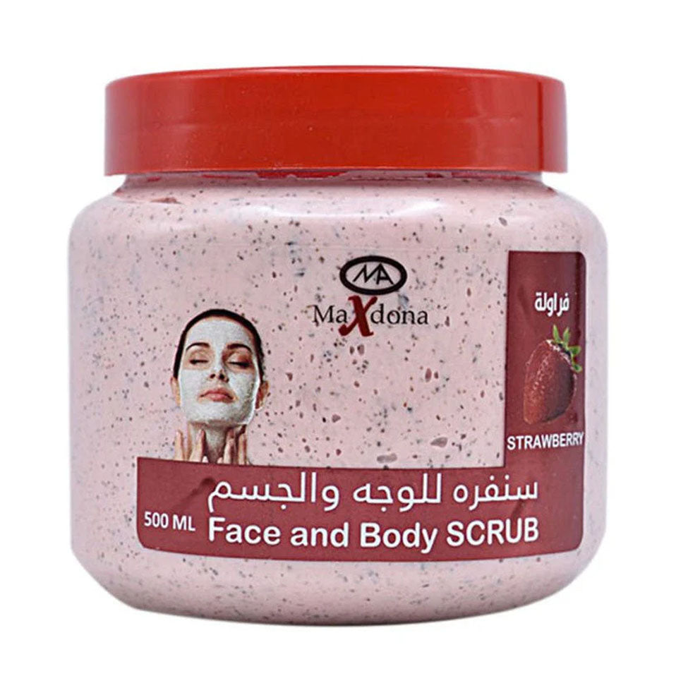 ماكسدونا سنفره للوجه والجسم فراولة 500 مل