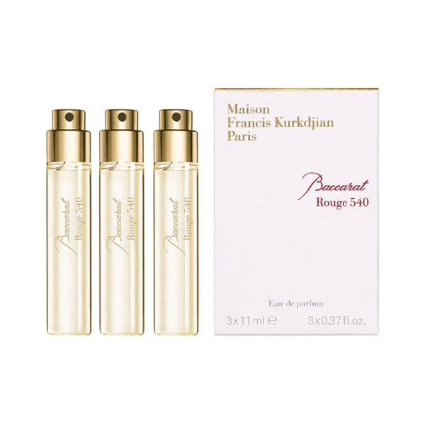 مجموعة عطر باكرات روج 540 من ميسون فرانسس كركدجيان او دي بارفيوم 3 قطع