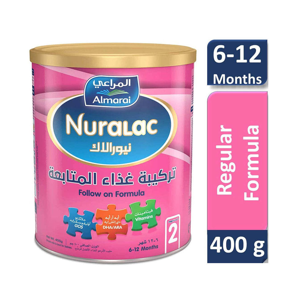 نيورالاك حليب أطفال رقم  2 لعمر 6 الي 12 شهر 400 جم