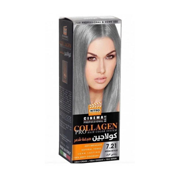 نيترو كندا كولاجين صبغة شعر 7.21 رصاصي كثيف