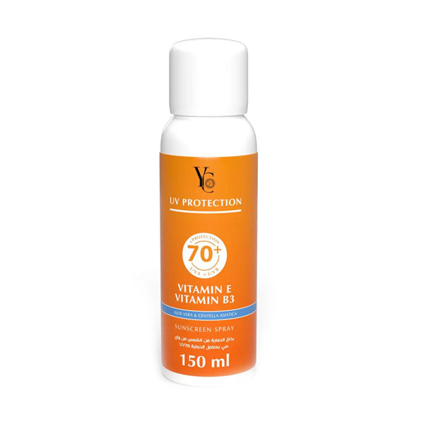 YC بخاخ واقي شمس SPF70+ مقاوم للماء 150 مل