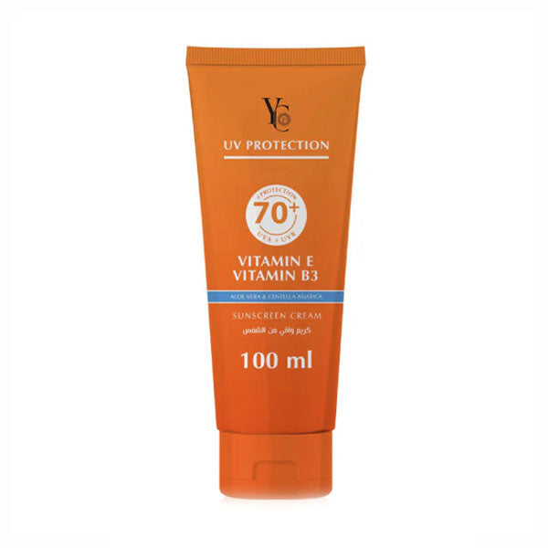 واي سي كريم واقي شمس SPF 70+ حماية للبشرة الحساسة 100 مل